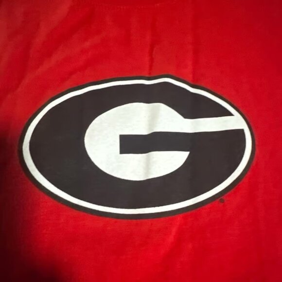 Champion Georgia Bulldogs T-Shirt Mens Size 2XL Red Short Sleeve Crew Neck - Picture 2 of 5